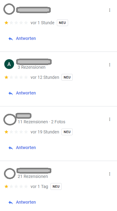 Bewertungsspam geht ein